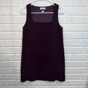 Babaton Aritiza Deep Purple Square Neck Mini Dress Size XS